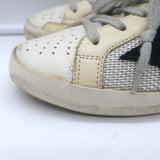 Golden Goose Superstar Net Low Top Sneakers Light Silver & Cream Leather Size 36