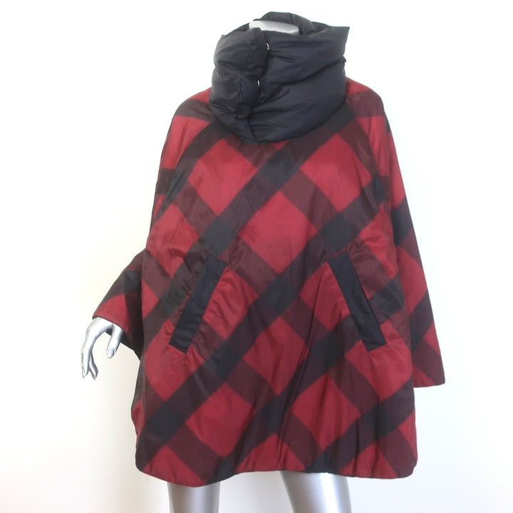 Polo Ralph Lauren Buffalo Check Reversible Poncho Black/Red Size Extra Small