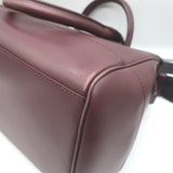 Bottega Veneta Ducale Intrecciato-Trim Bag Burgundy Leather Medium Crossbody