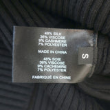 Proenza Schouler Bell Sleeve Midi Dress Black Ribbed Knit Size Small