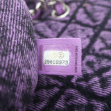 Chanel 2020 Denimpression Jumbo Chain Strap Quilted Flap Bag Purple