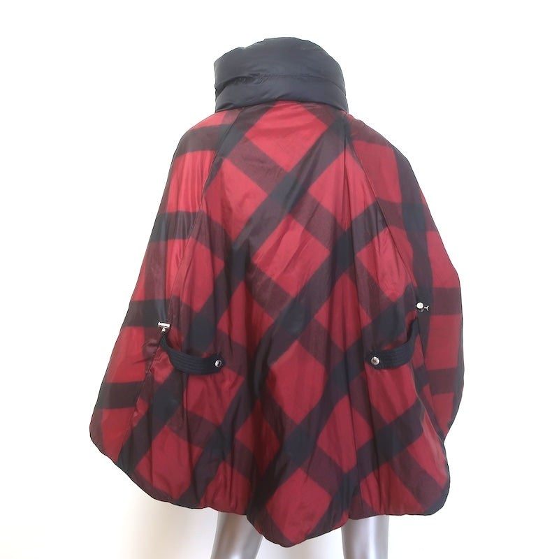 Polo Ralph Lauren Buffalo Check Reversible Poncho Black/Red Size Extra Small