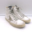 Golden Goose Francy Camo-Trim High Top Sneakers White Leather Size 36