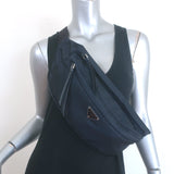 Prada Montagna Belt Bag Navy Tessuto Nylon Medium Crossbody