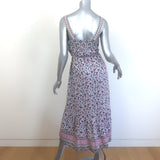 Xirena Lyra Midi Dress White/Multi Electric Poppy Print Cotton Size Small