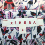 Xirena Lyra Midi Dress White/Multi Electric Poppy Print Cotton Size Small