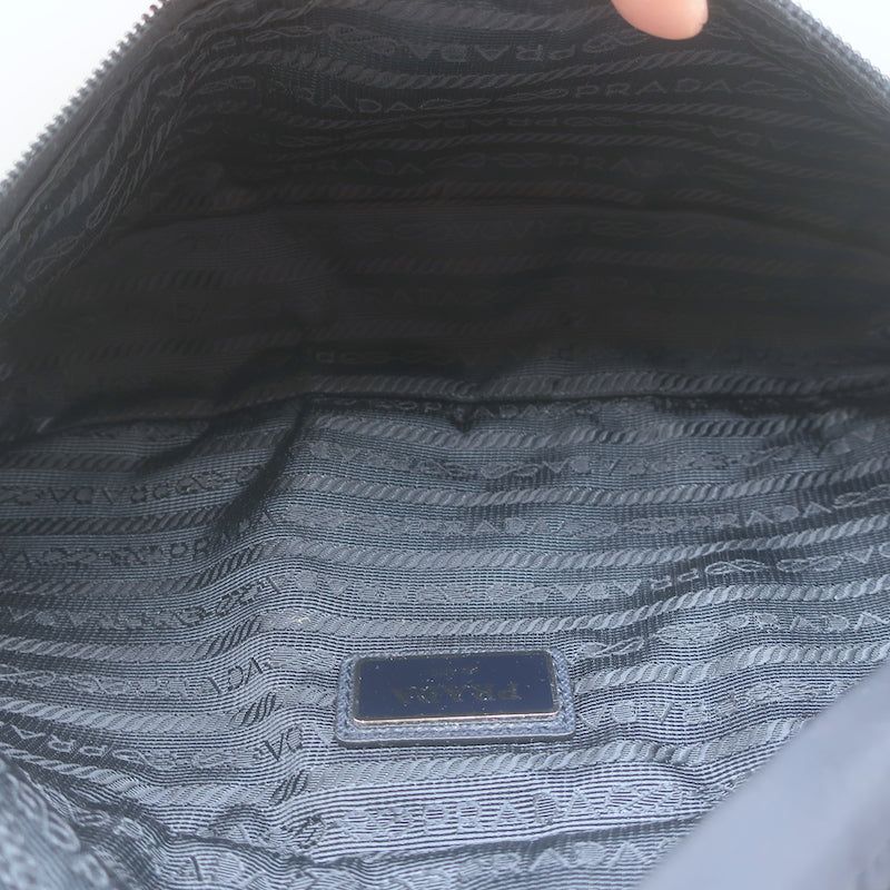 Prada Montagna Belt Bag Navy Tessuto Nylon Medium Crossbody