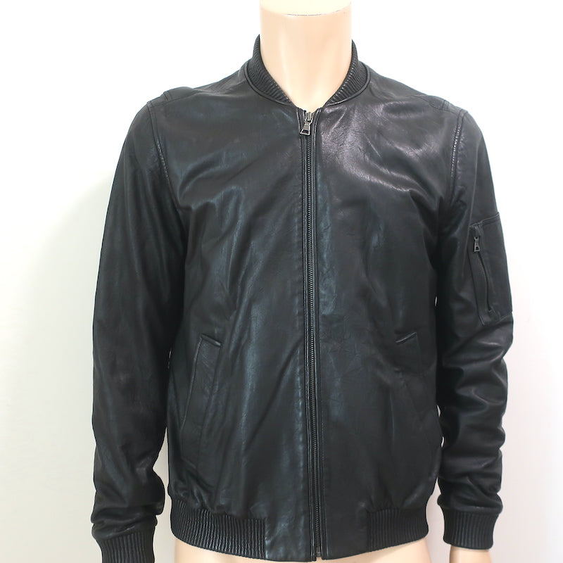 Marni Faded Leather Crop Biker Jacket