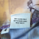 Ulla Johnson Dasha Puff Sleeve Tiered Midi Dress Purple Floral Print Size 4