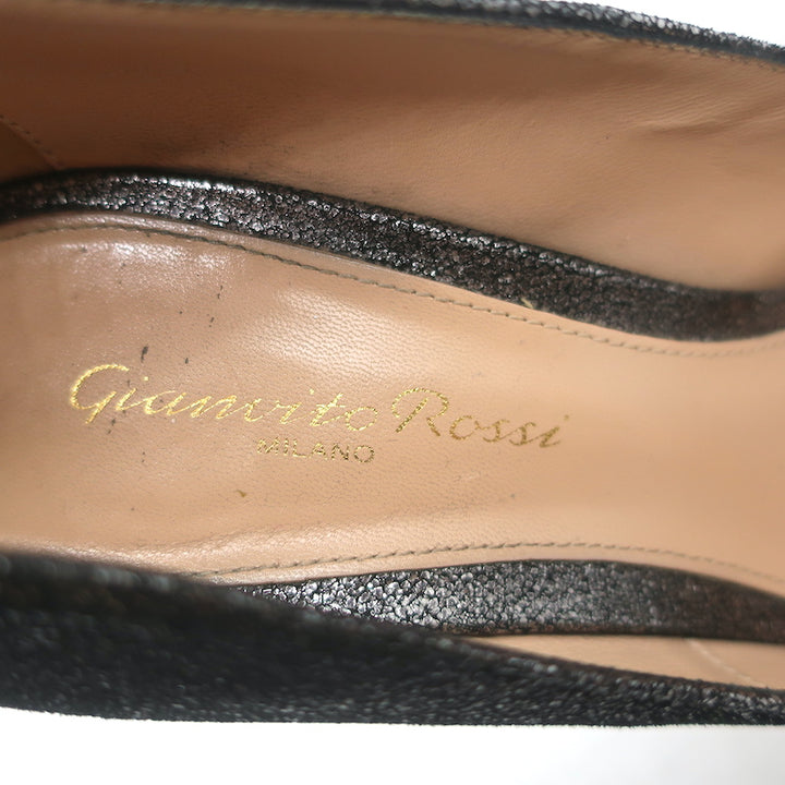 Gianvito Rossi Gianvito 105 Pumps Metallic Suede Size 39 Pointed Toe Heels