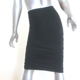 Isabel Marant Juno Gathered Pencil Skirt Black Stretch Jersey Size 34 NEW
