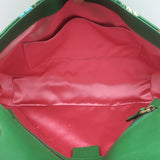 Gucci GG Marmont Matelasse Floral Jacquard Medium Shoulder Bag Green Satin