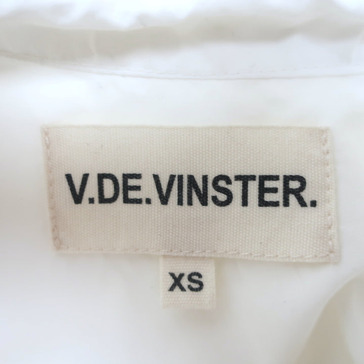 V de Vinster Broderie Anglaise Tiered Midi Dress White Cotton Size Extra Small