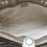 Gucci Bamboo Top Handle Tote Gold Pebbled Leather Medium Crossbody Bag