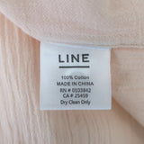 Line Button Down Shirt Bellini Blush Cotton Size Medium Long Sleeve Top NEW