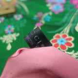 Gucci GG Marmont Matelasse Floral Jacquard Medium Shoulder Bag Green Satin