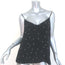 L'Agence Jane Star Print Camisole Black Washed Silk Size Medium V-Neck Tank Top