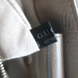 Gucci Bamboo Top Handle Tote Gold Pebbled Leather Medium Crossbody Bag