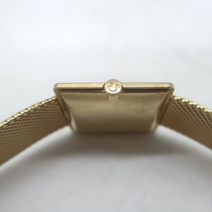 Vintage Omega 14K Gold Mesh Watch