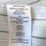 Veronica Beard Esten Denim-Trim Tweed Jacket Multi/Blue Cotton-Blend Size 8