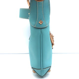 Gucci Nailhead Jackie Mini Hobo Bag Blue Leather & GG Canvas