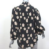 Trovata Birds of Paradis Quincy Blouse Black Gardenia Print Size Extra Small