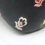 Fendi Zaino By The Way Floral-Embroidered Mini Backpack Black Grained Leather