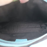 Gucci Nailhead Jackie Mini Hobo Bag Blue Leather & GG Canvas