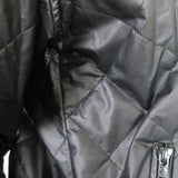 Elizabeth and James Quilted Bomber Jacket Lena Black Coated Cotton Size Small