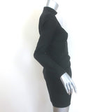 GAUGE81 Osaka Turtleneck Mini Dress Black Silk Size Extra Small