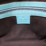 Gucci Nailhead Jackie Mini Hobo Bag Blue Leather & GG Canvas