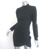 GAUGE81 Osaka Turtleneck Mini Dress Black Silk Size Extra Small