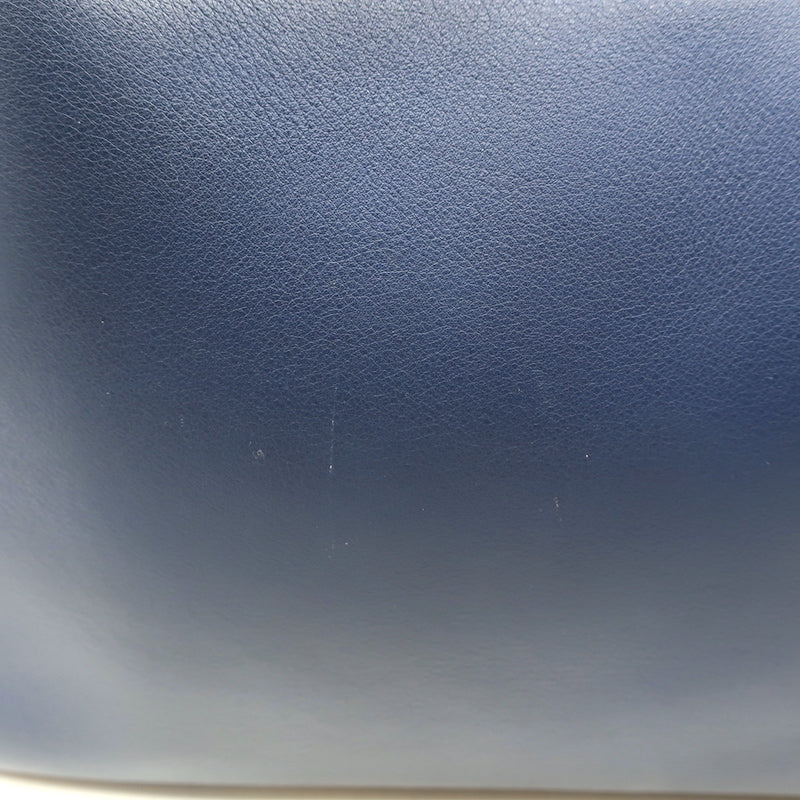 Christian Dior Diorissimo Large Tote Navy Leather Crossbody