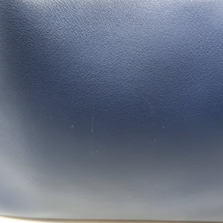 Christian Dior Diorissimo Large Tote Navy Leather Crossbody