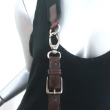 Marni Balloon Bag Dark Brown Leather & Patent Large Crossbody