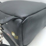 Fendi Zaino By The Way Floral-Embroidered Mini Backpack Black Grained Leather