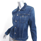 AG Adriano Goldschmied Robyn Denim Jacket Dark Blue Size Large
