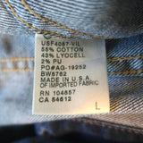 AG Adriano Goldschmied Robyn Denim Jacket Dark Blue Size Large