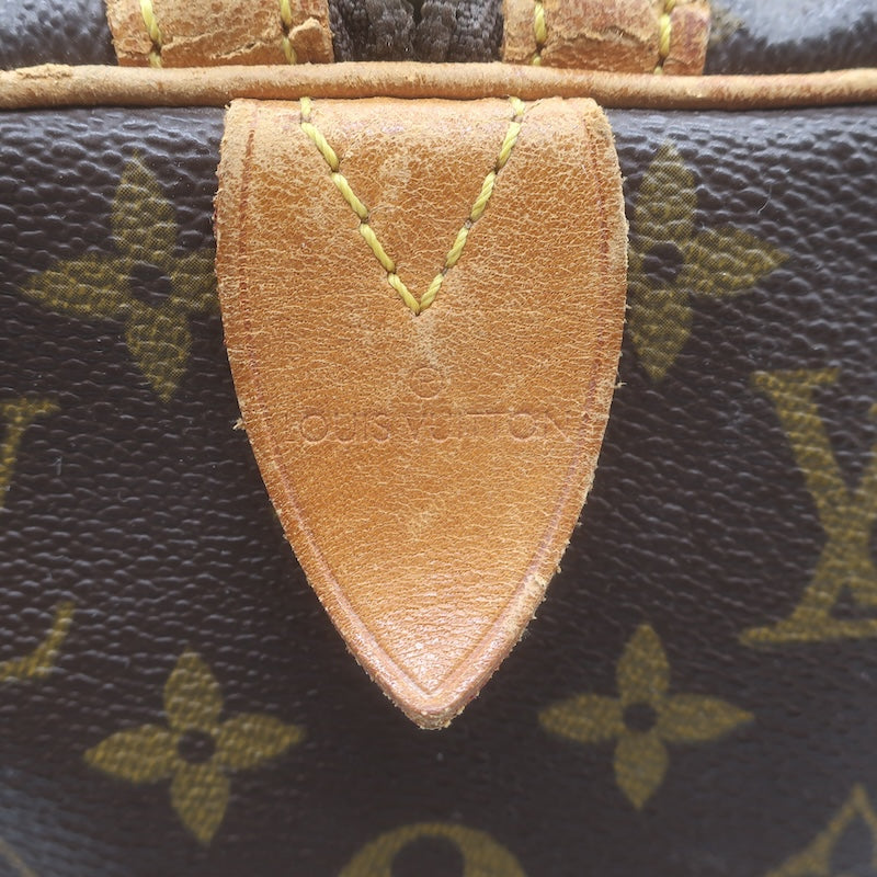 Vintage Louis Vuitton Monogram Sac Souple 35 Boston Bag Brown Canvas