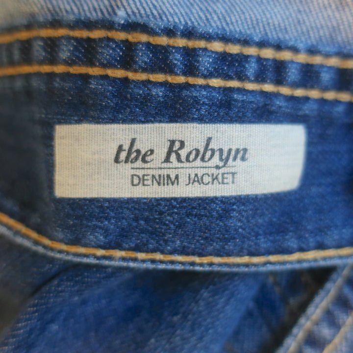 AG Adriano Goldschmied Robyn Denim Jacket Dark Blue Size Large