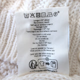 Sezane Beryl Cardigan Cream Cotton Cable Knit Size Medium V-Neck Sweater