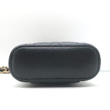 Chanel Quilted Caviar Leather Phone Holder on Chain Black