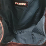 Marni Balloon Bag Dark Brown Leather & Patent Large Crossbody