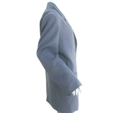 The Frankie Shop Oversized Blazer Gray Stretch Suiting Size Extra Small/Small