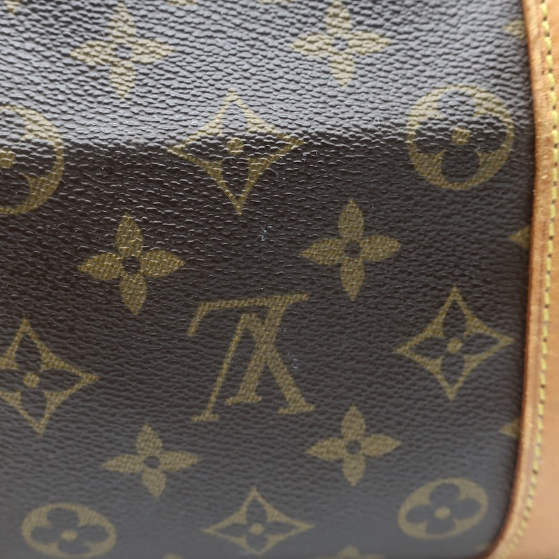 Vintage Louis Vuitton Monogram Sac Souple 35 Boston Bag Brown Canvas