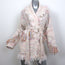 Alanui Salar De Tara Fringed Wrap Cardigan Cream/Pink Alpaca-Blend Size Medium