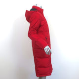 The North Face Metropolis Down Parka Red Size Medium Hooded Long Coat