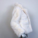 Apparis Manon Faux Fur Coat White Size Extra Small