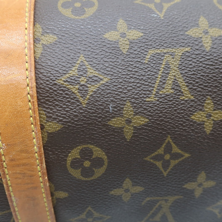 Vintage Louis Vuitton Monogram Sac Souple 35 Boston Bag Brown Canvas