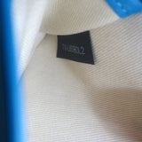 Valentino Rockstud Camera Bag Blue Leather Small Crossbody